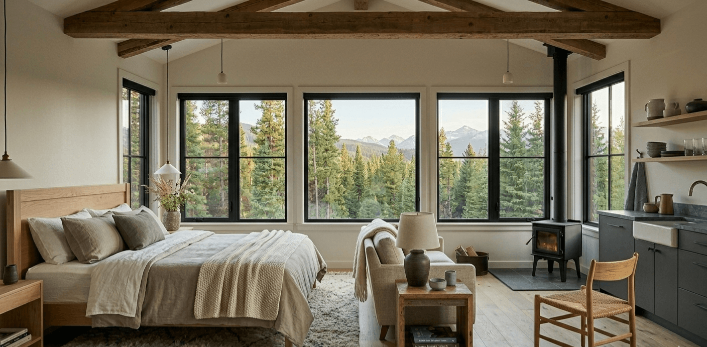 Airbnb and short-stay suite commercial interior