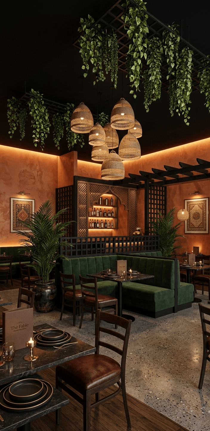 Restaurant commercial interior dining room