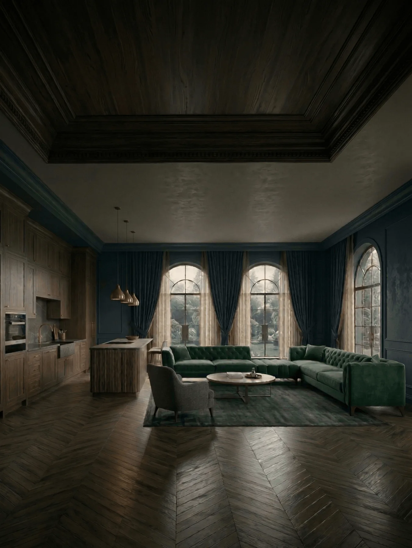 Open Interiors On Main design portfolio with stone and fabric samples