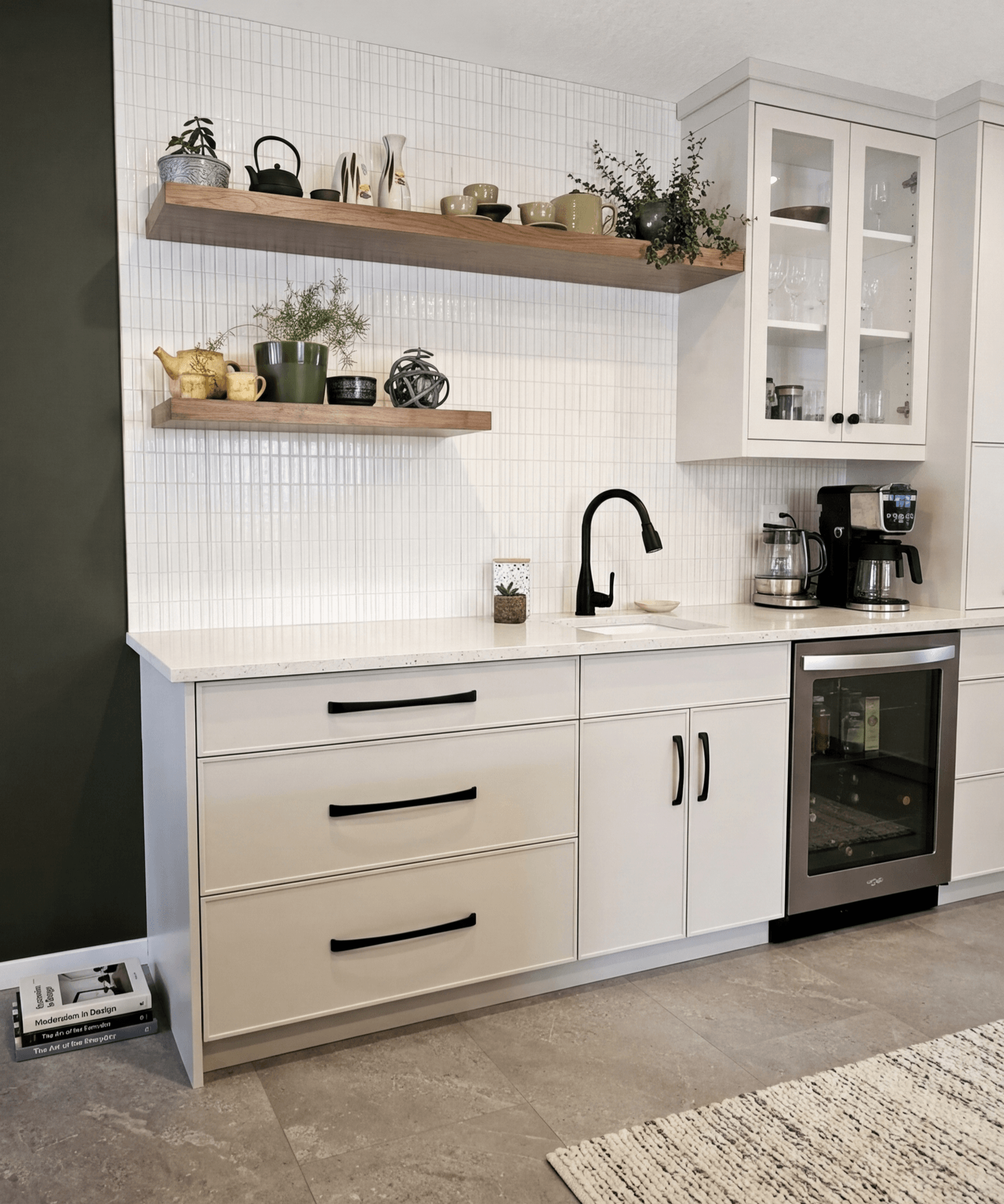 Moody and Refined Kitchen