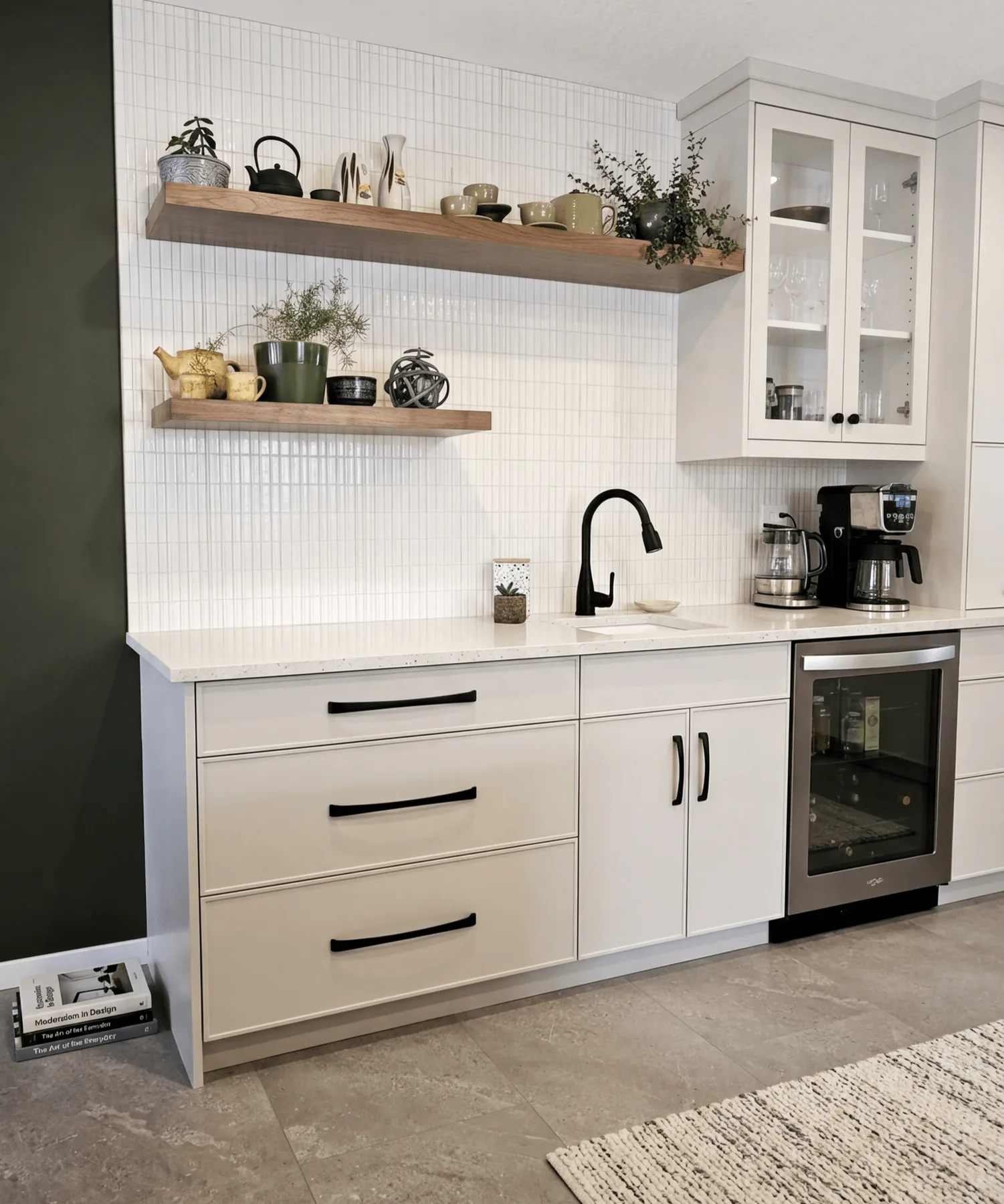Moody and Refined Kitchen