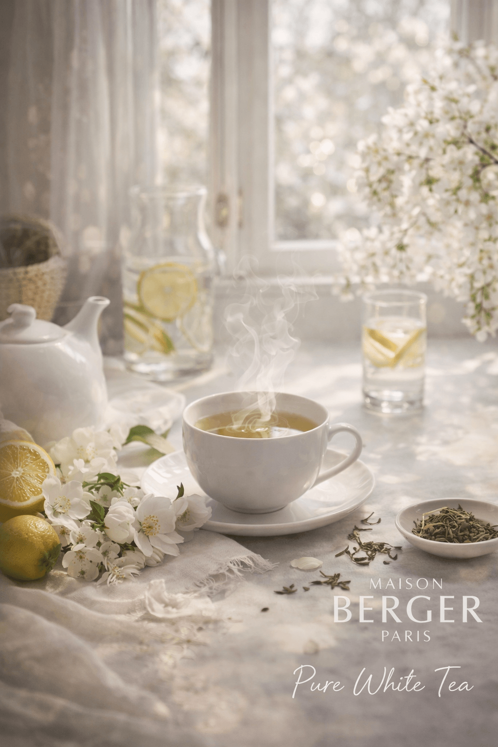 Pure White Tea fragrance by Maison Berger Paris