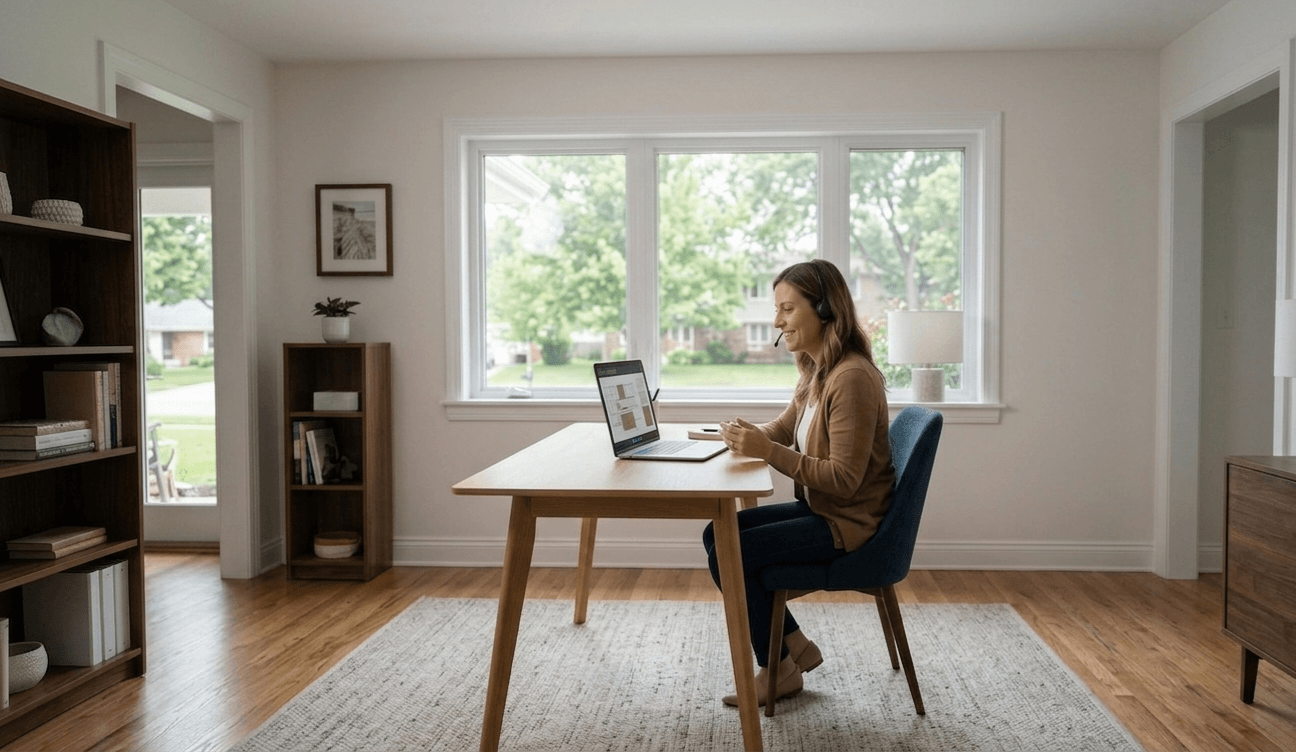 Virtual consultation and early project review at Interiors on Main