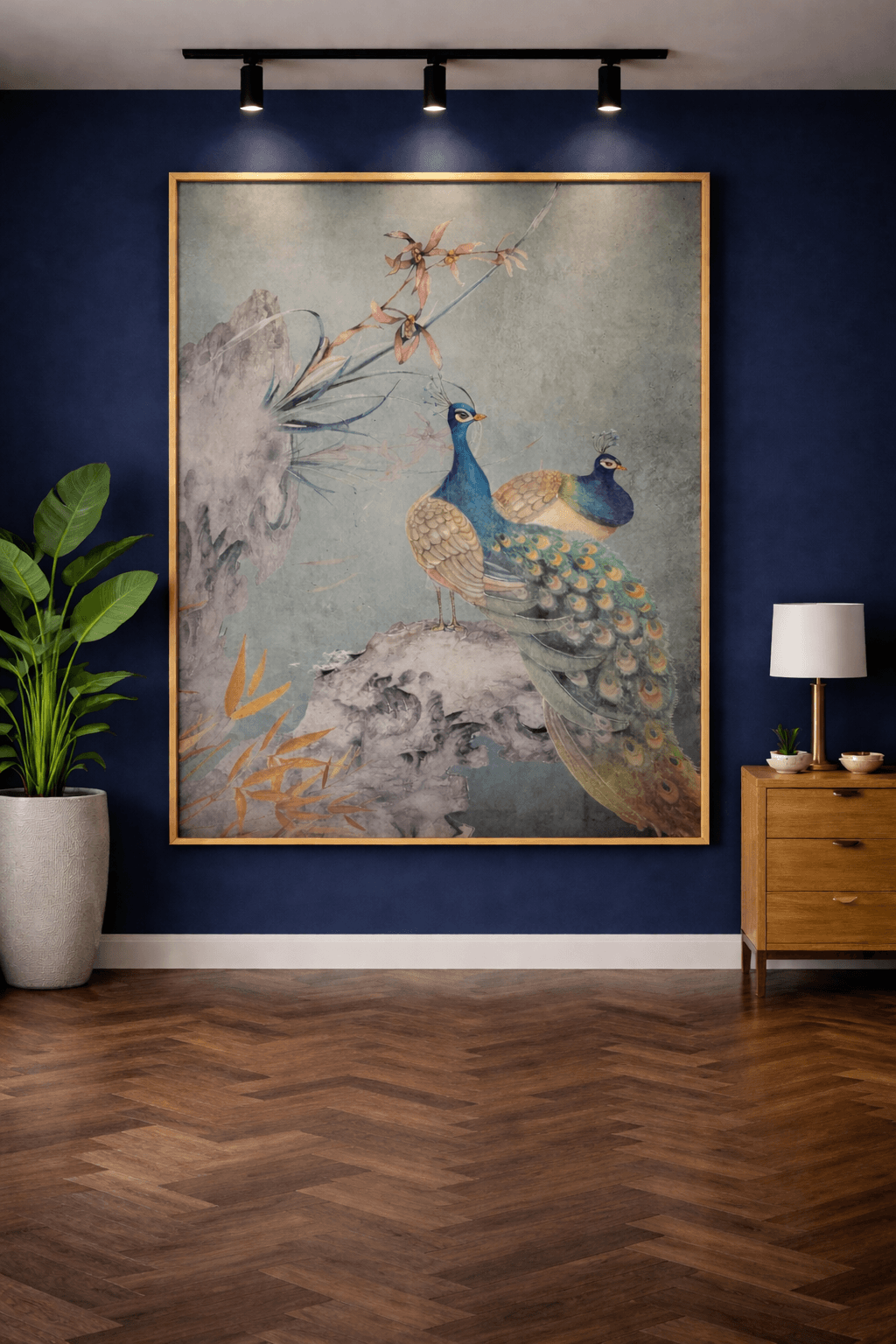 Curated art and decor composition by Interiors on Main