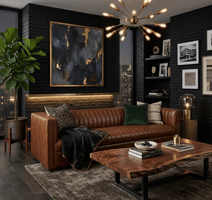 Sofa and seating inspiration in a layered living room