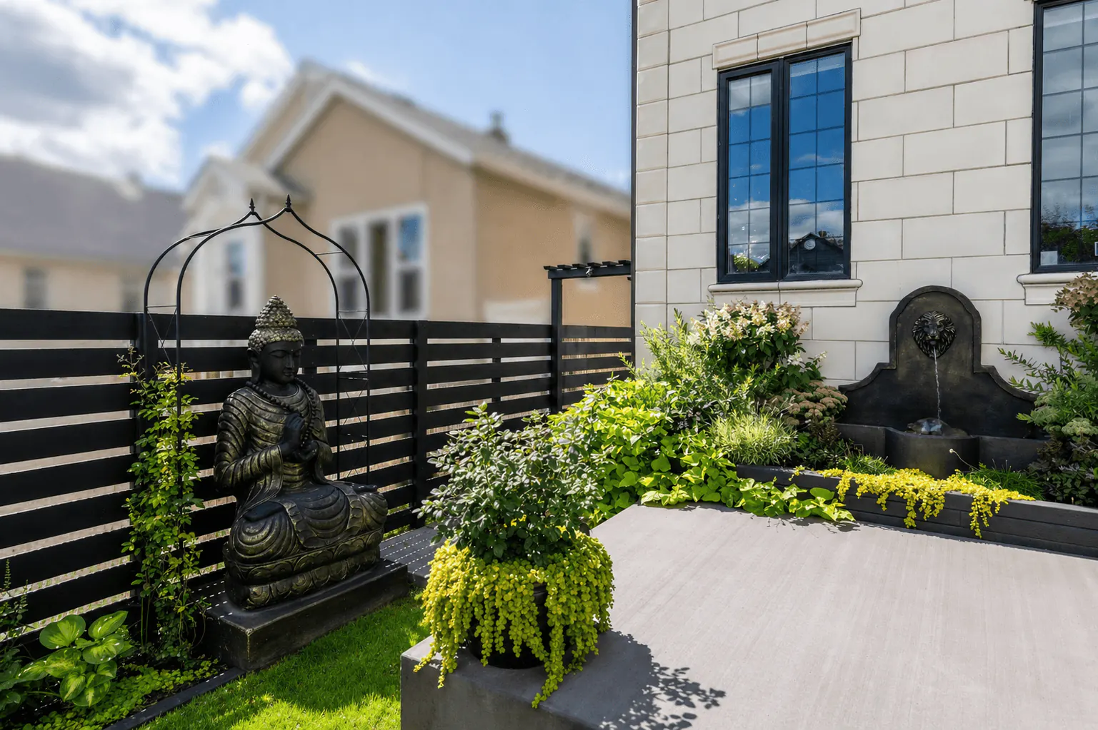 Private retreat gardenscape concept by Interiors on Main