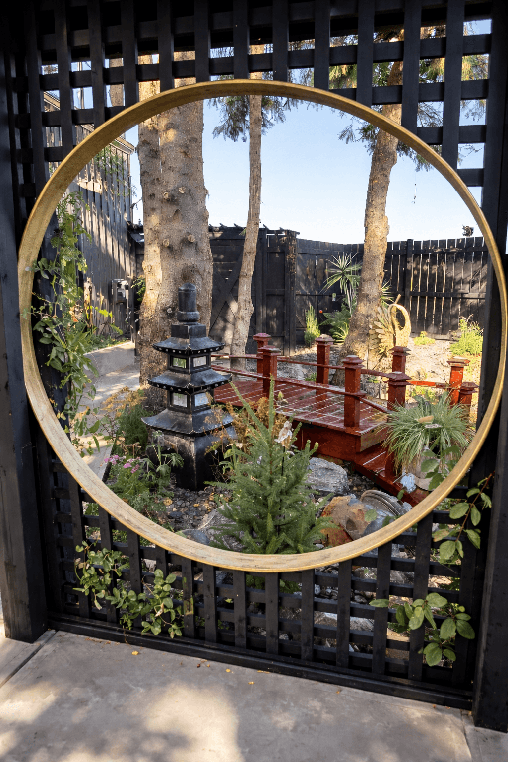 Framed courtyard sightline concept by Interiors on Main