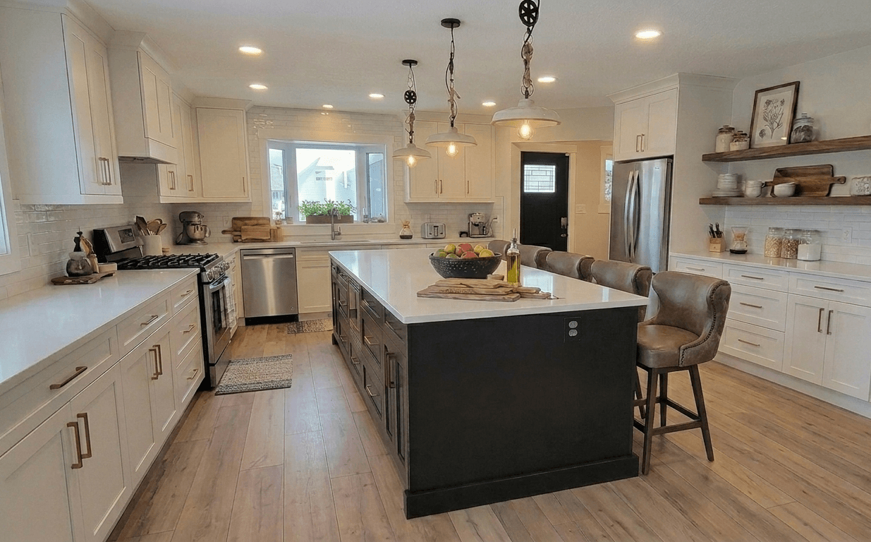 Custom kitchen design by Interiors on Main